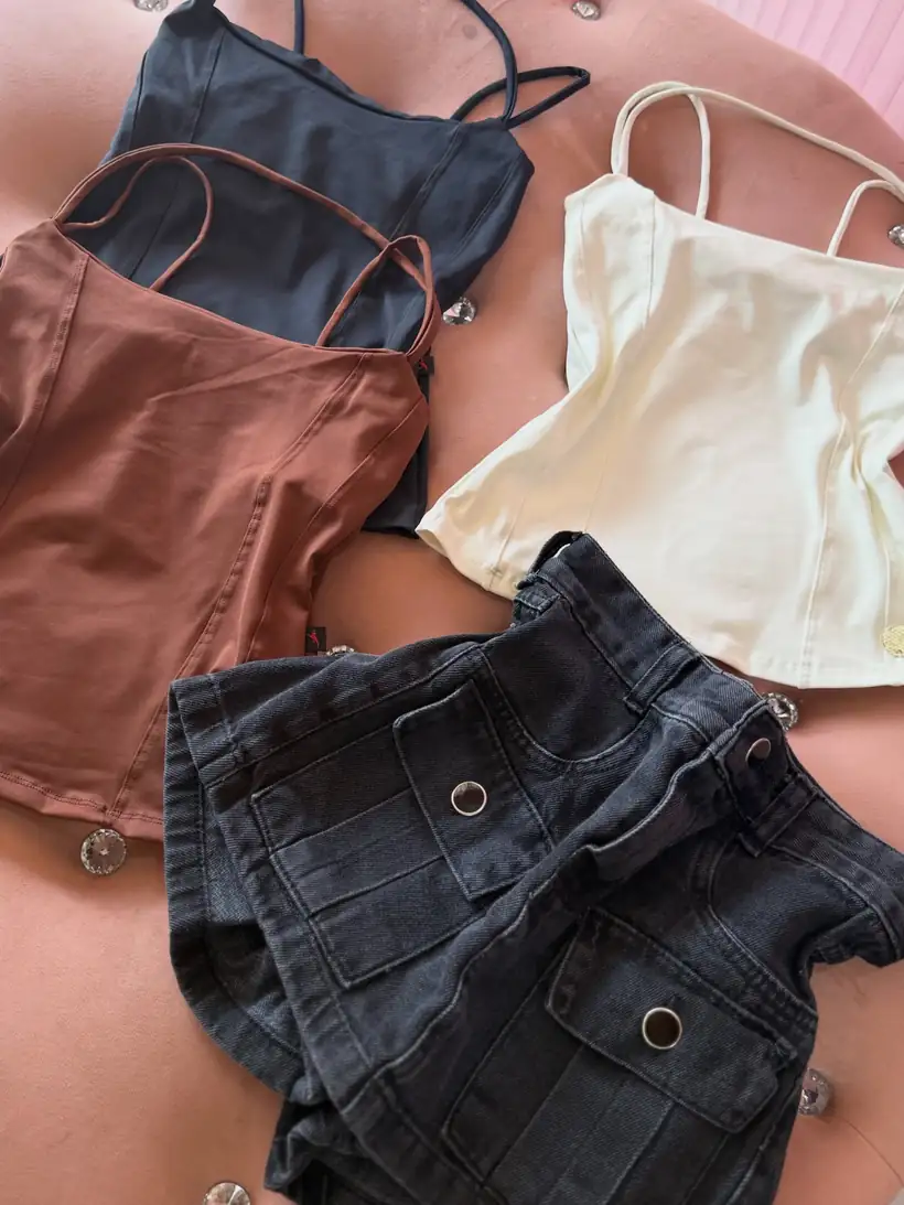 Top Cropped Couro